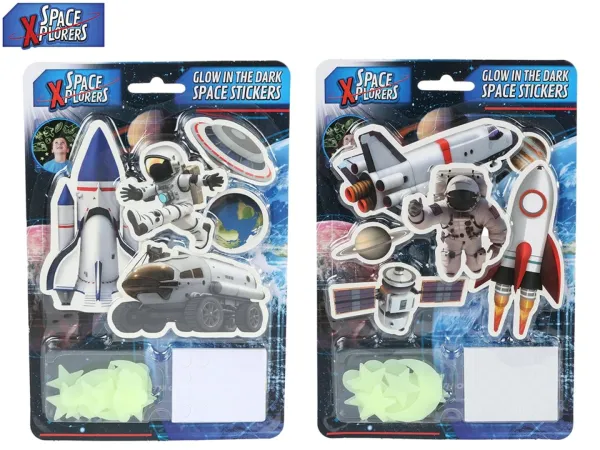 Mikro trading Space Xplorers Vesmír - nálepky svítící ve tmě - 21 ks