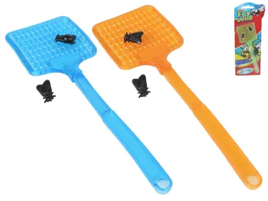 Mikro trading Plácačka na mouchy - 24 cm - strečová s lepivými mouchami - 2 ks