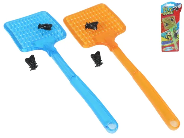 Mikro trading Plácačka na mouchy - 24 cm - strečová s lepivými mouchami - 2 ks