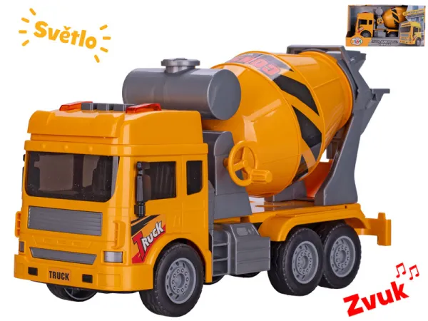 Mikro trading Stavební domíchávač na setrvačník - 27 cm - se světlem a zvukem