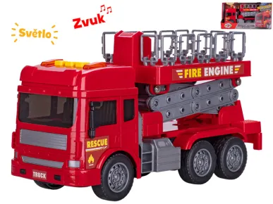 Mikro trading Auto hasiči plošina - 28 cm - na setrvačník