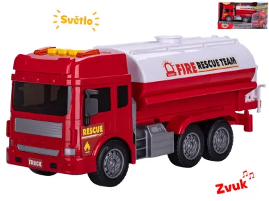 Mikro trading Auto hasiči cisterna - 28 cm - na setrvačník