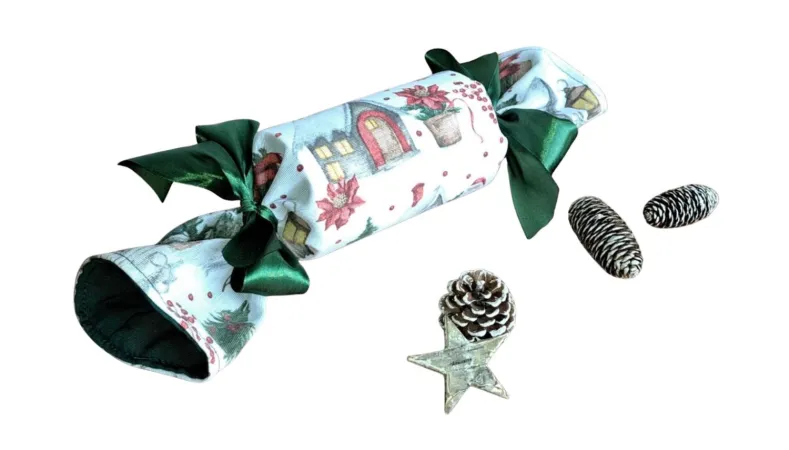 LKV Lomnice Vánoční textilní bonbón - domečky