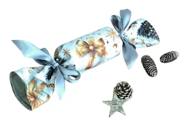 LKV Lomnice Vánoční textilní bonbón - bílá