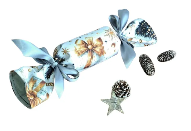 LKV Lomnice Vánoční textilní bonbón - bílá