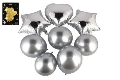 Teddies Sada balonky nafukovací - Párty se srdcem - 8 ks - 2 barvy