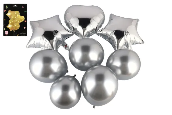 Teddies Sada balonky nafukovací - Párty se srdcem - 8 ks - 2 barvy