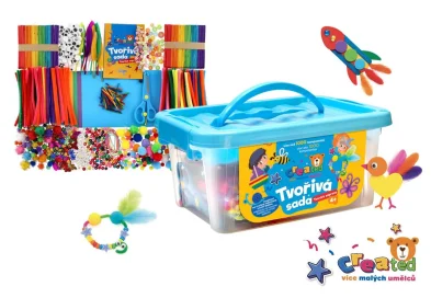Created Tvořivá sada v plastovém boxu - 26 x 12 cm