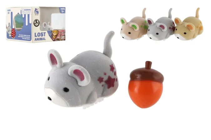 Teddies Veverka se žaludem - 5 cm - na baterie