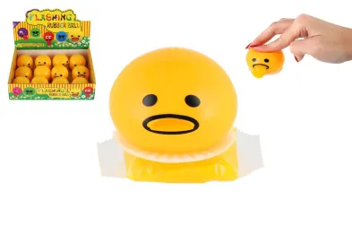 Teddies Míček mačkací smajlík antistresový - 5 cm - zvracející sliz