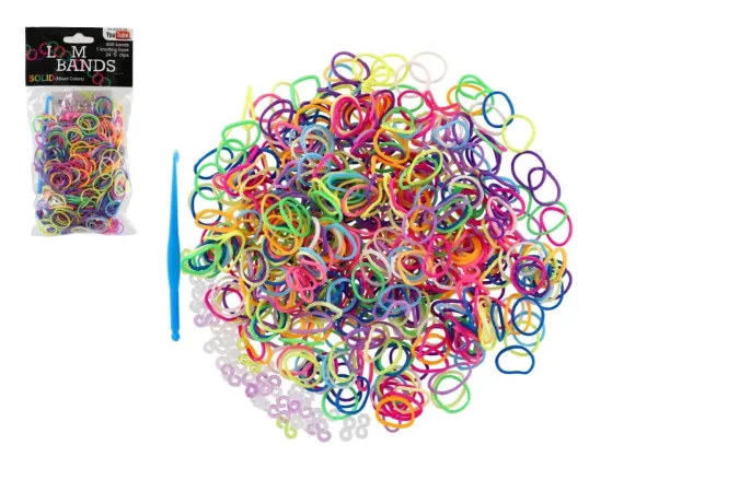 Teddies Udělej si svůj náramek - gumičky 600 ks v sáčku