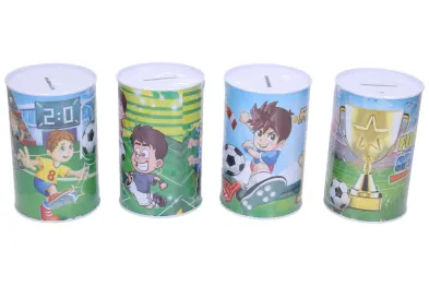 Wiky Pokladnička - plechovka Fotbal - 8 x 13 cm