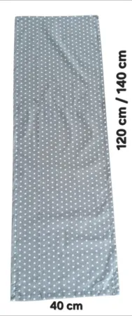 LKV Lomnice Vánoční set: Běhoun na stůl + 4 ks prostírání - hvězdičky - 40 x 120 cm