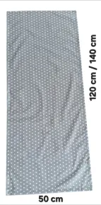 LKV Lomnice Vánoční set: Běhoun na stůl + 4 ks prostírání - hvězdičky - 40 x 140 cm