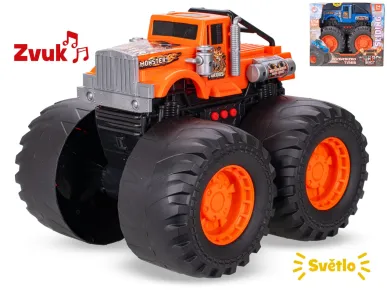 Mikro trading Auto monster truck - 28 cm - volný chod - se světlem a zvukem