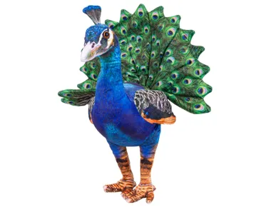 Mikro trading Páv plyšový - 40 cm - stojící