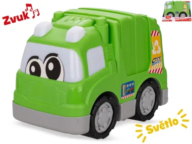 Mikro trading Auto popeláři na volný chod - 24,5 cm - na baterie se světlem a zvukem