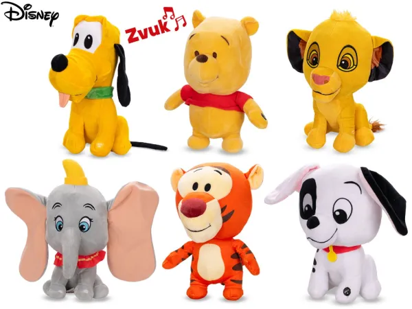 Mikro trading Disney postavičky plyšové - 30 cm - se zvukem
