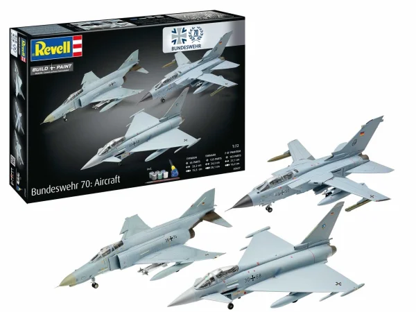 Revell Gift-Set - Platikový model letadla 70 Years Bundeswehr: Aircraft