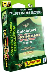 Panini SERIE A 2025 / 2026 - ADRENALYN karty - plechová krabička (pocket)