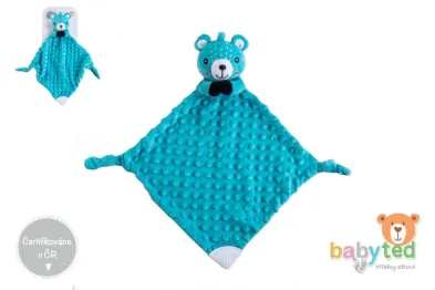 babyted Medvídek usínáček - kousátko, chrastítko plyš - 25 x 25 cm