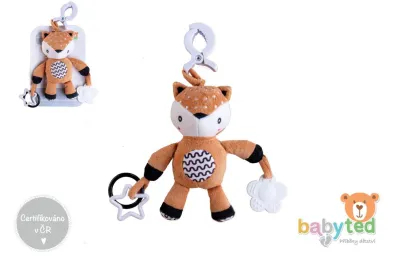 babyted Srneček chrastítko plyš - 30 cm - závěs na postýlku / kočárek