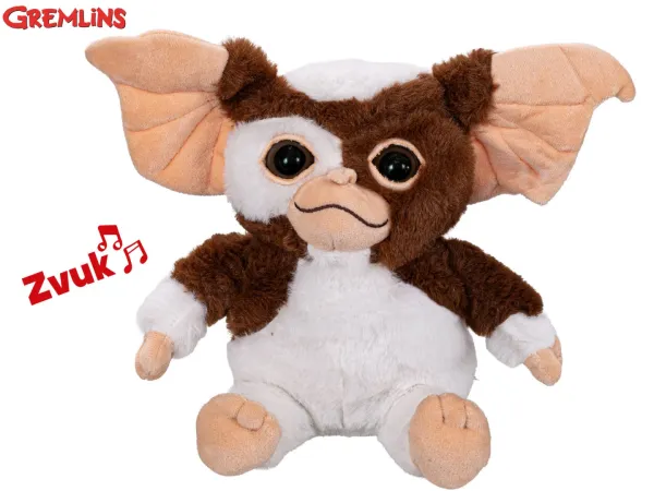 Mikro trading Gremlins - Gizmo plyšový - 25 cm - sedící, se zvukem