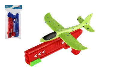 Teddies Letadlo vystřelovací pěnové s pistolí - 26 cm - 2 barvy
