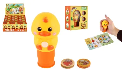 Teddies Samolepkové razítko - Razítko se samolepkami kachna - s náplněmi