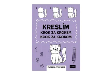 Trefl Pracovní sešit - Kreslím krok za krokem - Zvířata - 20 x 27,5 cm