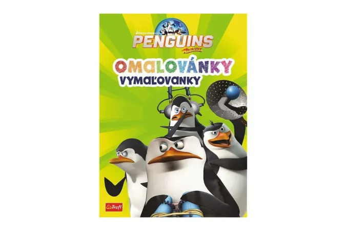 Trefl Omalovánky - Tučňáci z Madagaskaru - 20 x 27,5 cm