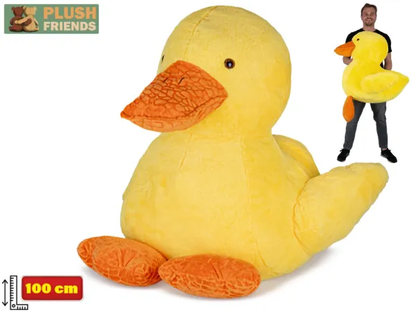 Mikro trading Plush Friends - Kachna plyšová - 100 cm - sedící