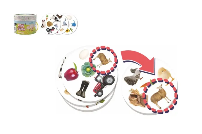 Jiri Models Postřeh! Farma - karetní hra na postřeh v v papírovém tubusu