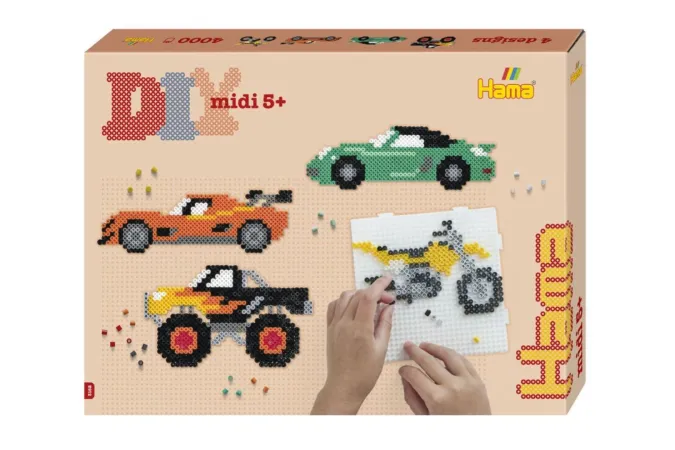 Hama Zažehlovací korálky MIDI - Velká dárková sada - Vozidla
