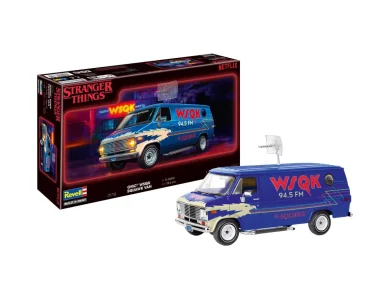 Revell Plastikový model auta STRANGER THINGS GMC® WSQK Squawk Van
