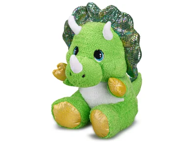Mikro trading Triceratops plyšový sedící - 37 cm - zelená