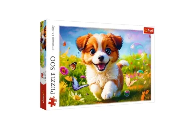 Trefl Puzzle - Veselé štěně - 500 dílků