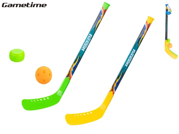 Mikro trading Sun Fun - Hokejka 2 ks - 69 cm - s míčkem a pukem