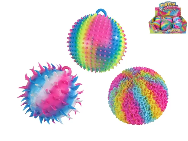 Mikro trading Míček gigantický strečový duhový - 16 cm - 3 druhy