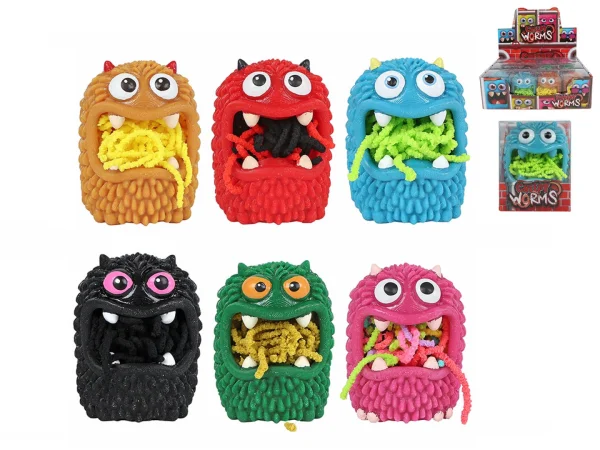 Mikro trading Příšerka - 8 cm - se strašidelnými červy