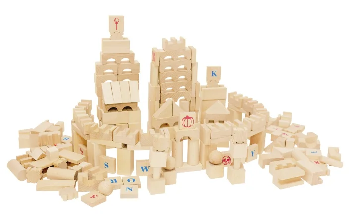 2Kids Toys Kostky přírodní XL - 220 ks