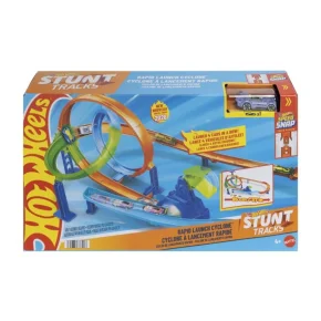 Mattel Hot Wheels - STUNT TRACKS RAPID LAUNCH CYCLONE
