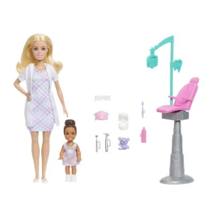 Mattel Barbie herní set povolání - Zubařka - blondýnka