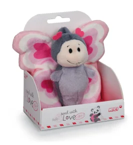 Nici Plyšový motýlek Love - 10 cm - v dárkové krabičce