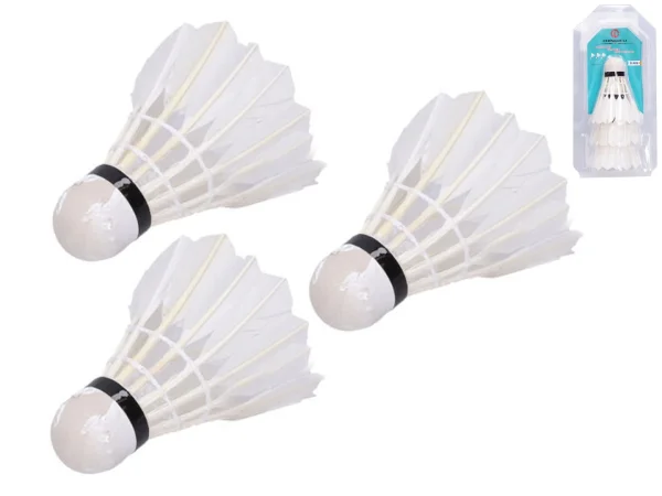 Mikro trading Košíčky na badminton - 3 ks v blistru