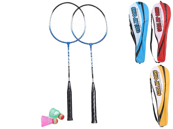 Mikro trading Badmintonové rakety - 2 ks s košíčkem 2 ks