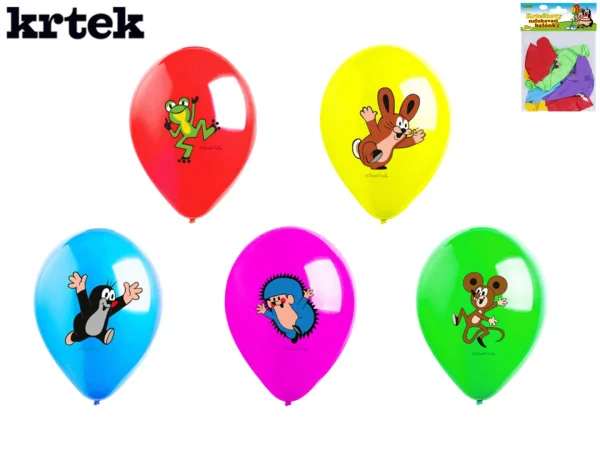 Wiky Krtečkovy nafukovací balónky - 30 cm - Krtek a kamarádi - 5 ks v sáčku