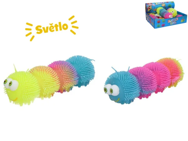 Mikro trading Housenka strečová - 25 cm - se světlem