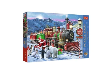 Trefl Puzzle Premium Plus - Čajový čas: Xmas: Vánoční expres - 1000 dílků