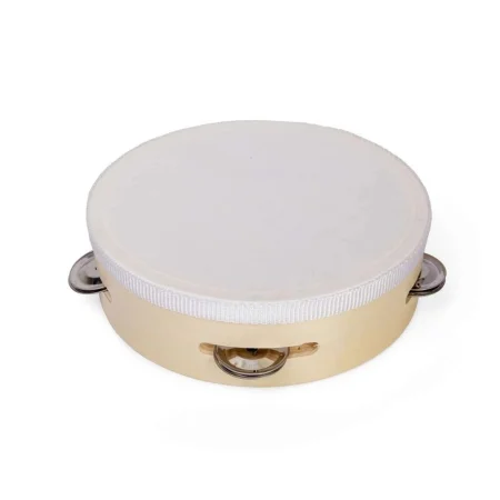 BIGJIGS Dřevěná tamburína - přírodní